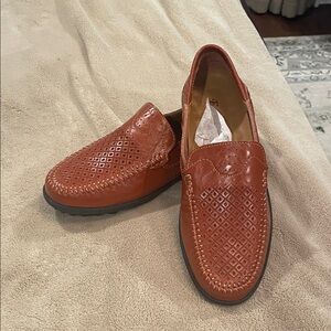 Elegant Tan Leather Loafers for Men